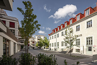 Courtyard of the kupa quarter in Munich