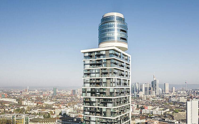 Wohnen auf höchstem Niveau – Henninger Turm Frankfurt