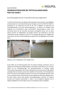 Messmethodik - Ergebnisunterschiede bei Trittschallmessungen nach ISO 10140-3
